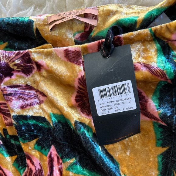 Scotch and Soda Velvet Hawaiian Pants — size L - Picture 3 of 4